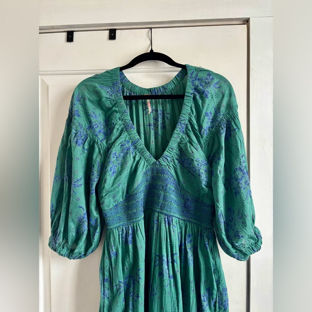 Free People Golden Hour Maxi Dress - Emerald Green